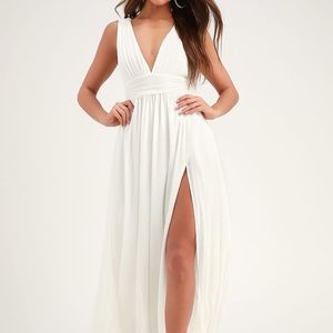 Heavenly Hues White Maxi Dress